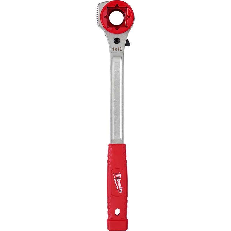 Milwaukee 3/4", 1", 1-1/8" Lineman's High-Leverage Ratcheting Wrench w/ Milled Strike Face