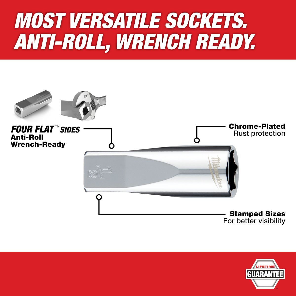 Milwaukee 3/8" Drive 10pc Socket Set - Metric