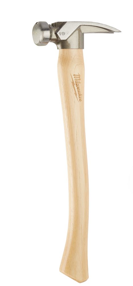 Milwaukee 19oz Smooth Face Hickory Wood Framing Hammer