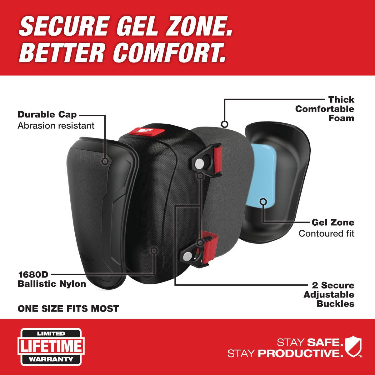 Milwaukee Hard Cap Gel Knee Pad
