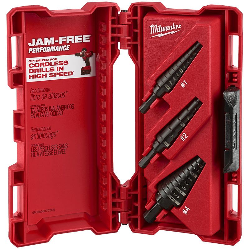 Milwaukee 3-Piece Step Drill Bit Set