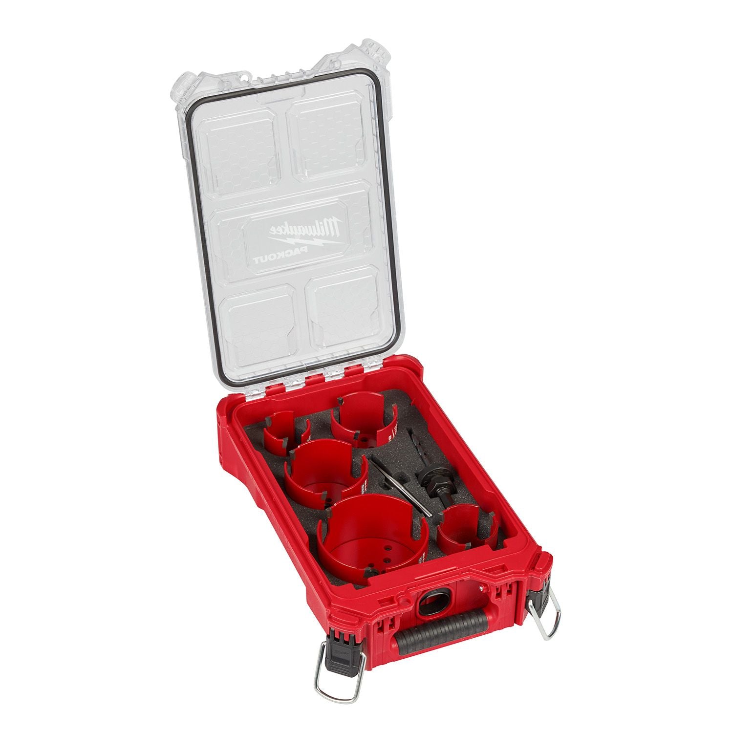Milwaukee BIG HAWG with Carbide Teeth Hole Saw Kit w/ PACKOUT Compact Organizer - 9pc