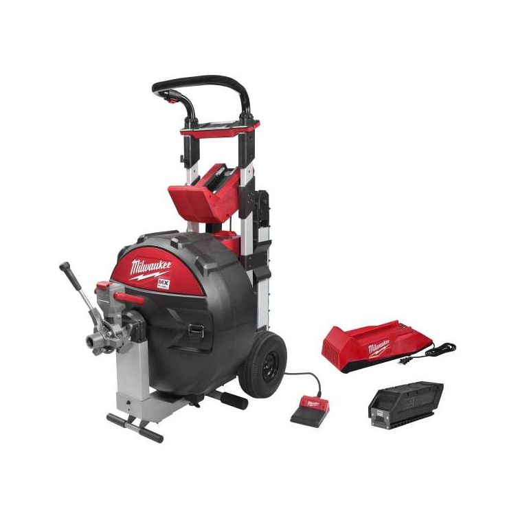Milwaukee MX FUEL Lithium-Ion Cordless Sewer Drum Machine W/ POWERTREDZ