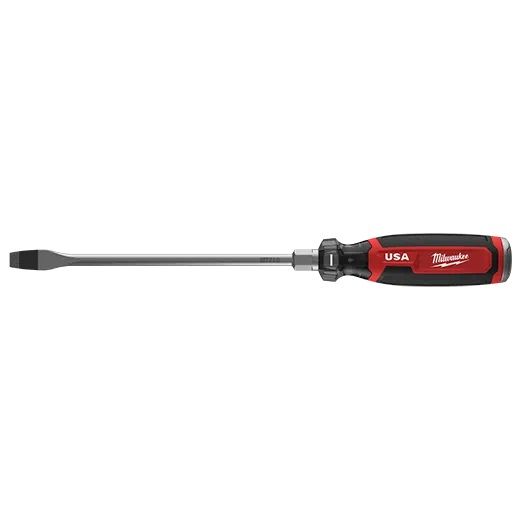 Milwaukee 3/8" Slotted 8" Cushion Grip Demolition Screwdriver