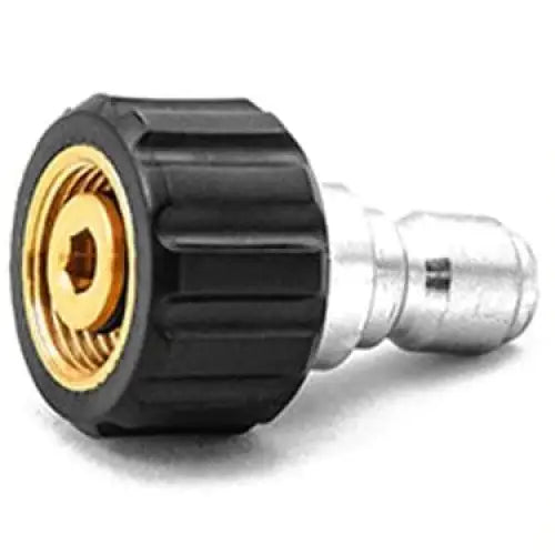 MTM Hydro MTM HYDRO 14MM TWIST SEAL COUPLER X 3/8" PLATED STEEL QC PLUG 24.0446
