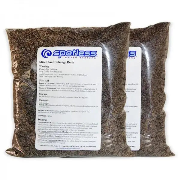 Meticulous Detailing Inc. One Bag CRSPOTLESS REPLACEMENT RESINS FOR DIW-20 AND DIC-20