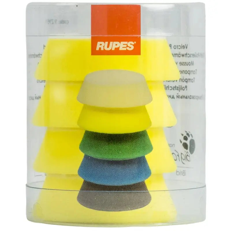 Meticulous Detailing Inc. RUPES 2" YELLOW FINE FOAM 9.BF70M 4 PACK