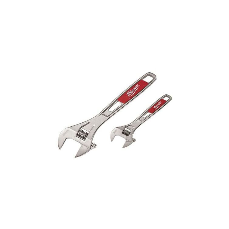Milwaukee 6" & 10" Adjustable Wrench - 2 pack