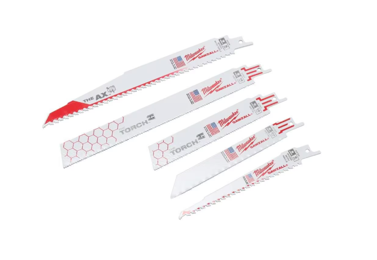 Milwaukee SAWZALL Demolition Nail-Embedded Reciprocating Saw Blade Set - 13 Piece