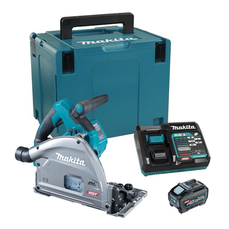 Makita 6-1/2" 40V Plunge Cut Circular Saw Brushless Motor w/ 5 Ah Starter