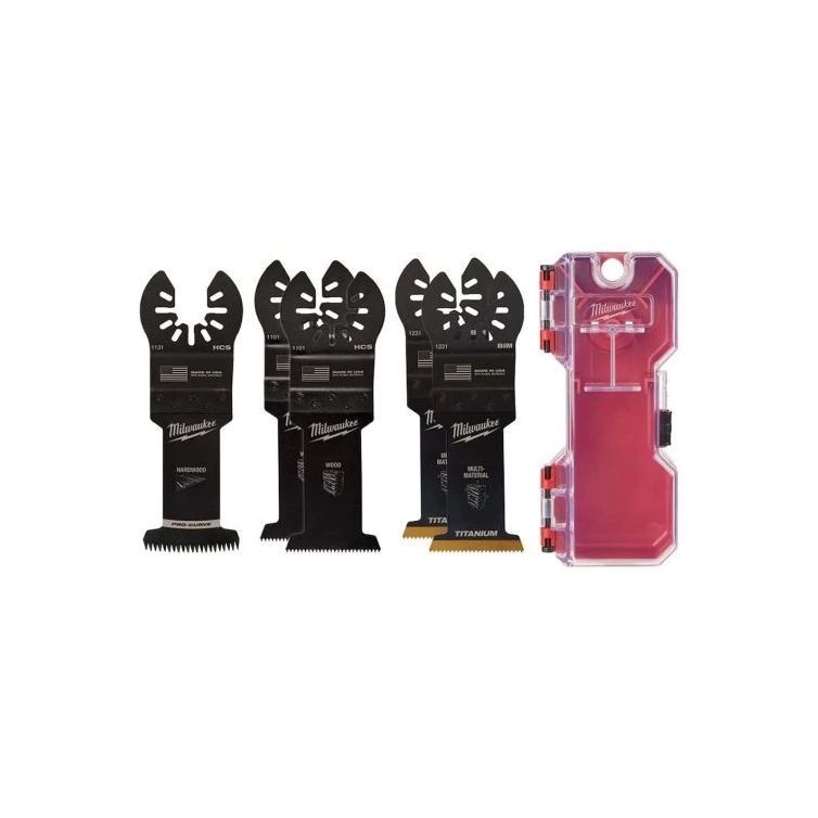 Milwaukee Tool OPEN-LOK Oscillating Multi Tool Blade Kit with Case - 8pk